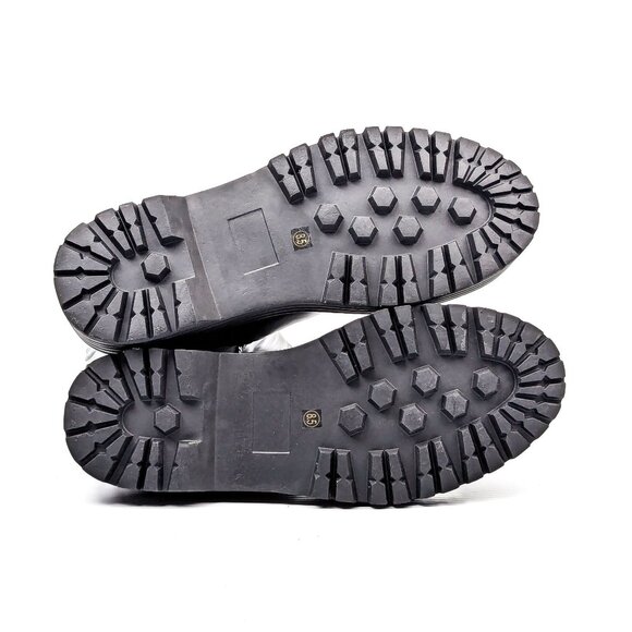 Azalea Wang Women Sue Black Vegan Leather Platform Party Fashion Boots sz 8.5 - Picture 6 of 9